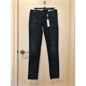 Diesel Dark Wash Skinny Jeans 28” Long Low-rise